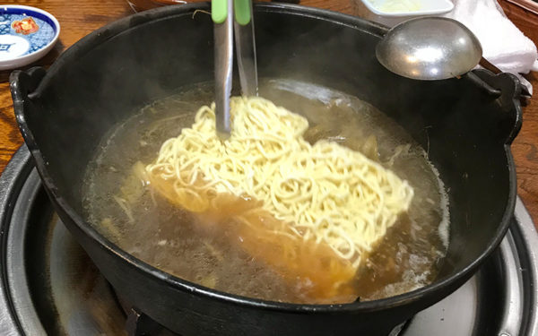 本場所 ちゃんこ鍋 特製ラーメン ネギ付