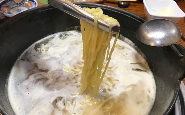 本場所 ちゃんこ鍋 特製ラーメン ネギ付