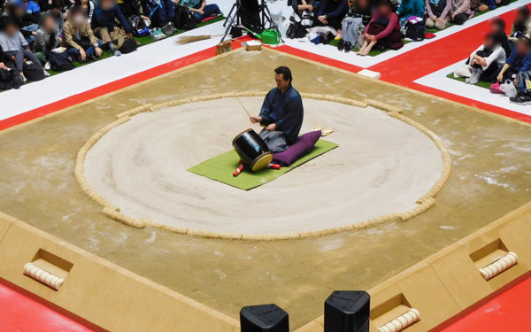 ウメキタ場所 太鼓打分実演