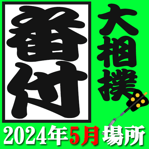 大相撲 番付 2024年5月場所