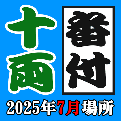 大相撲 番付 2024年7月 本場所 名古屋場所 十両