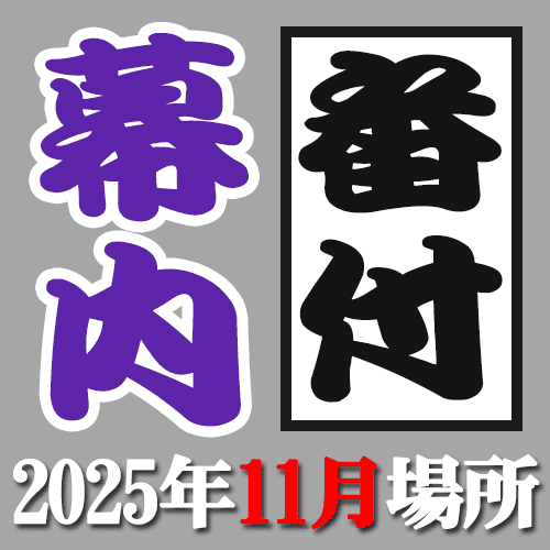 大相撲 番付 幕内 2025年11月 九州場所 福岡